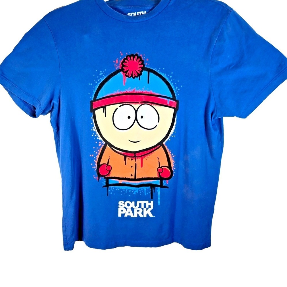 South Park‎ Stan Marsh T-Shirt Mens XL Blue Comedy Partners 2023 TV Show Tee